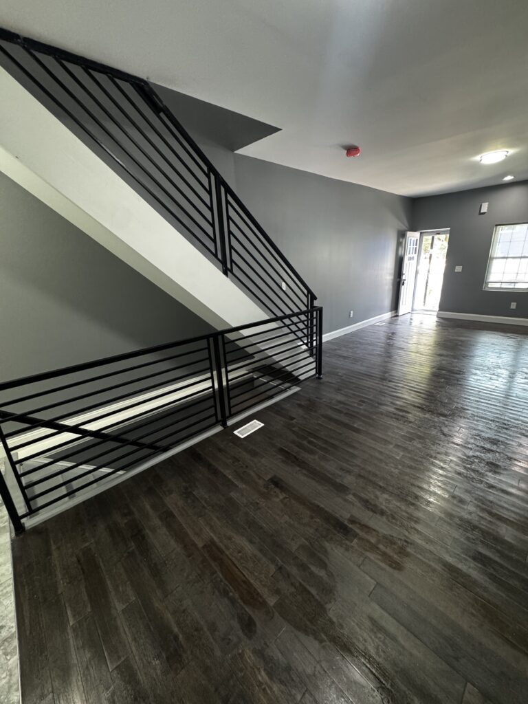 Iron Railing and Stairway view